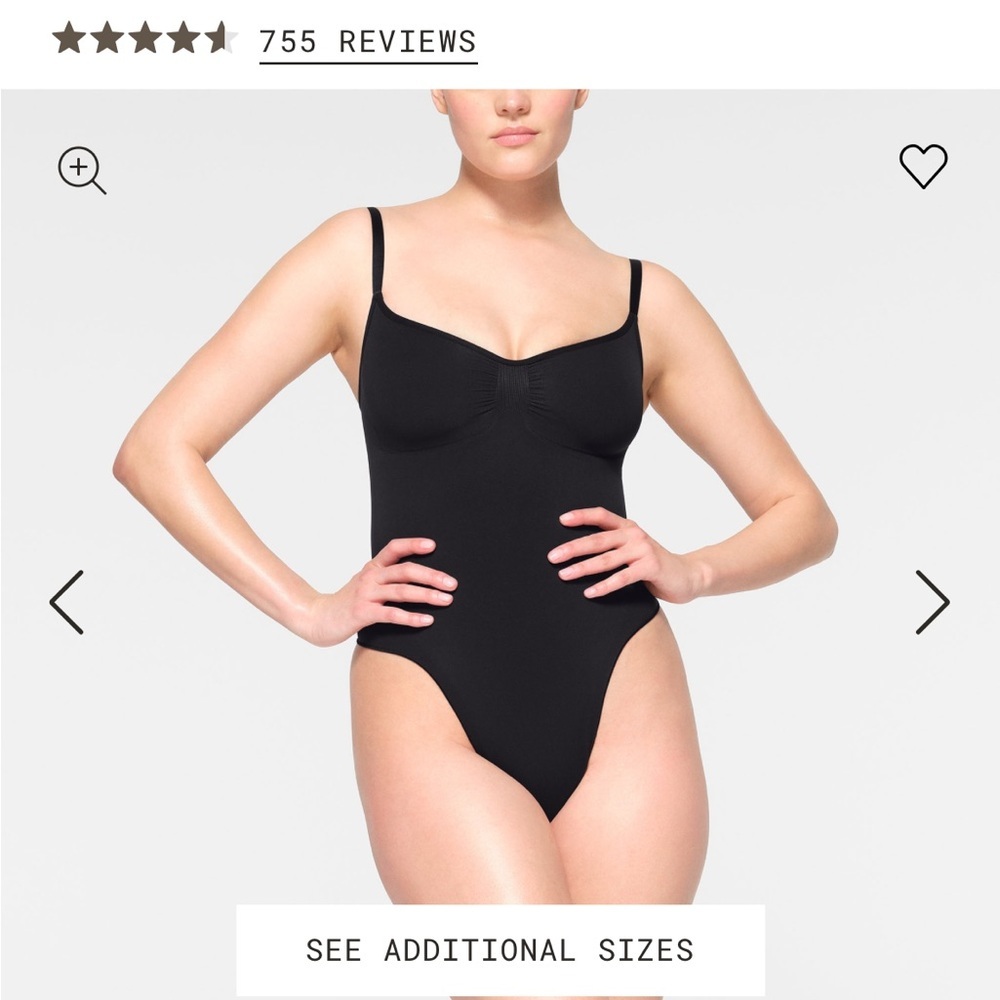 SKIMS Black Chemise